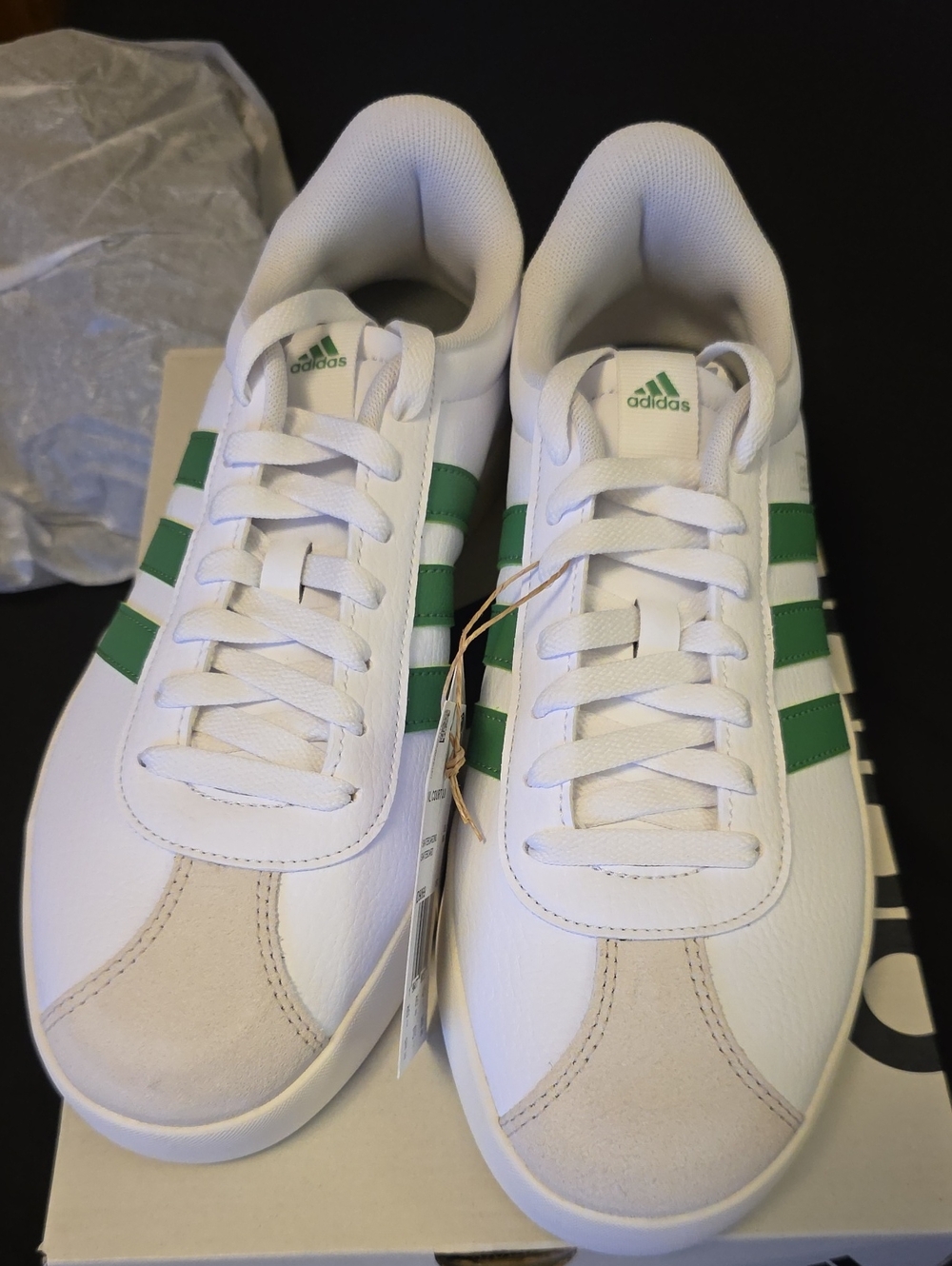 adidas VL Court  Green Stripes